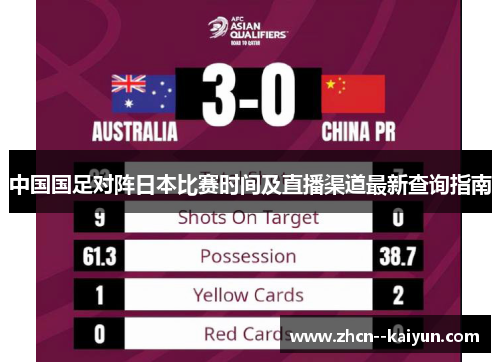 中国国足对阵日本比赛时间及直播渠道最新查询指南