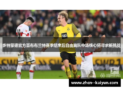 多特蒙德官方宣布布兰特赛季结束后自由离队中场核心将寻求新挑战